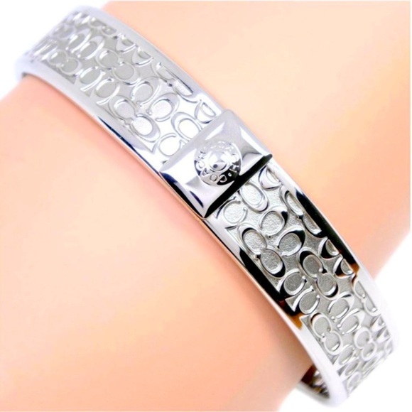 Coach Silver tone Bangle, Small - Picture 2 of 16